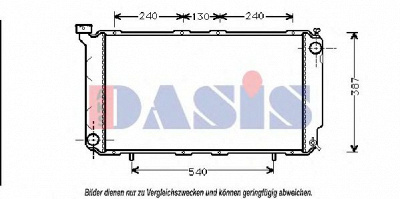 AKS DASIS 350190n -  Радиатор, охлаждение двигателя